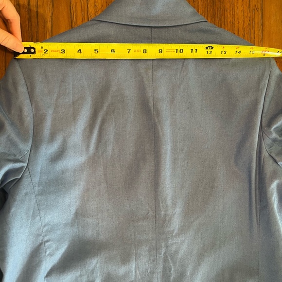 NWT Banana Republic Factory Malibu Blue Double-Breasted Blazer - Picture 5 of 7